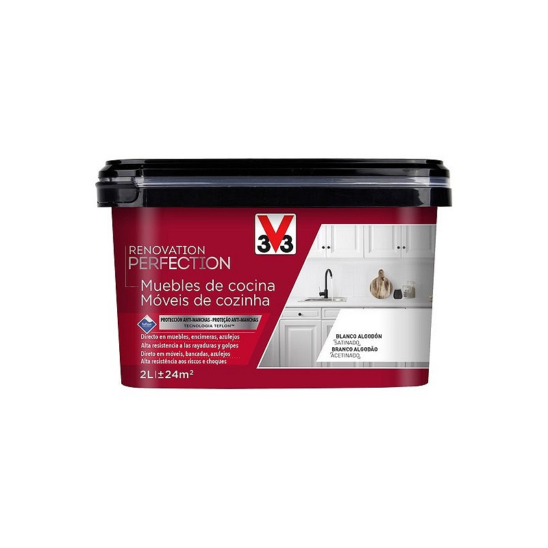 Compra Pintura renovacion cocinas reno perfection 2 l blanco algodón V33 119629 al mejor precio