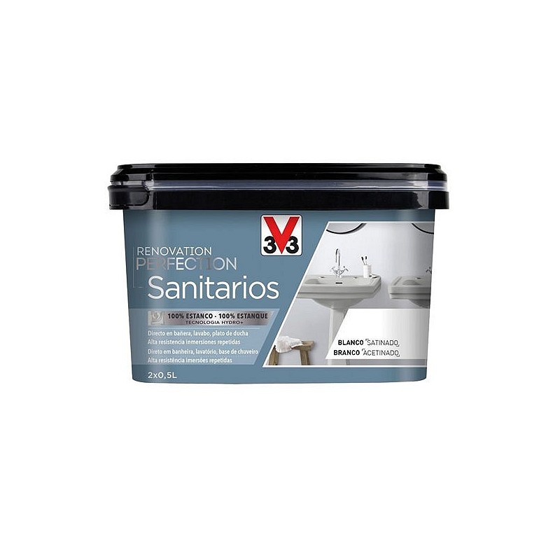 Compra Pintura sanitarios renovation perfection 2 x 500 ml blanco V33 119669 al mejor precio