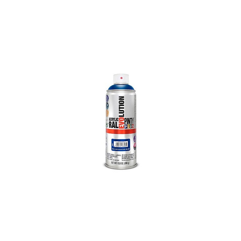 Compra Pintura spray acrilica evolution 520 cc ral 5010 azul brillo PINTYPLUS 593 al mejor precio