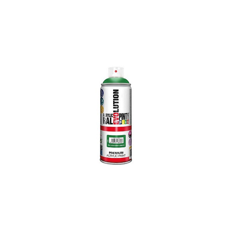 Compra Pintura spray acrilica evolution 520 cc ral 6029 verde brillo PINTYPLUS 594 al mejor precio