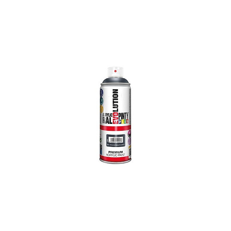 Compra Pintura spray acrilica evolution 520 cc ral 7016 gris brillo PINTYPLUS 545 al mejor precio