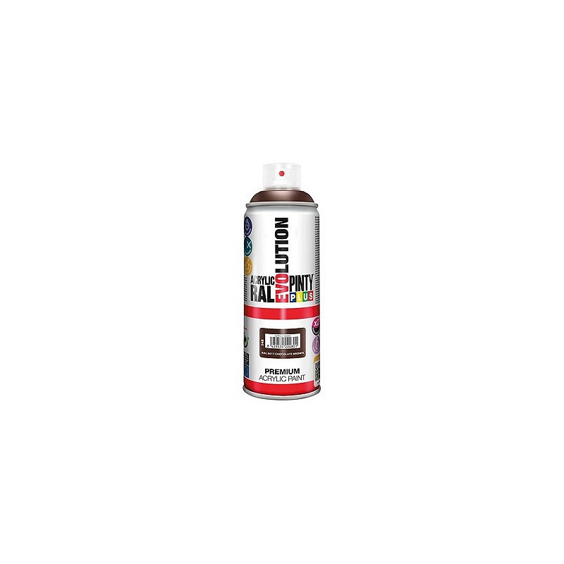 Compra Pintura spray acrilica evolution 520 cc ral 8017 marron brillo PINTYPLUS 548 al mejor precio