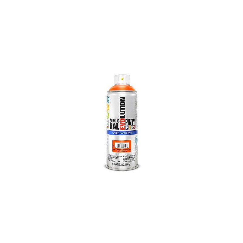 Compra Pintura spray al agua evolution water based 520 cc ral 2004 naranja puro brillo PINTYPLUS 754 al mejor precio