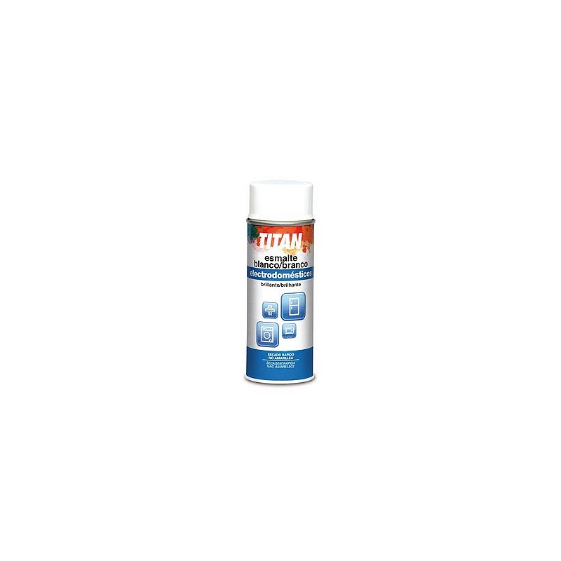 Compra Pintura spray electrodomestico 400 ml blanco TITAN S03000240/5809839 al mejor precio