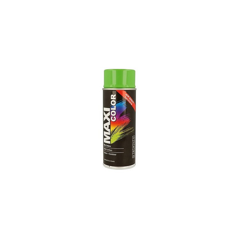 Compra PINTURA SPRAY MAXI COLOR BRILLO 400 ML RAL 6018 VERDE AMARILLENTO MOTIP MX6018 al mejor precio