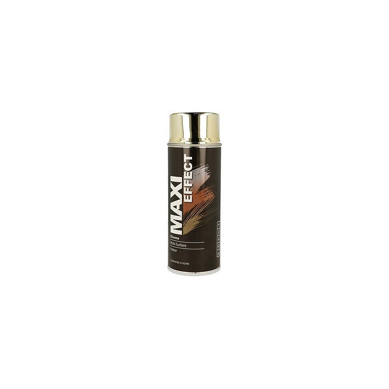 Compra PINTURA SPRAY MAXI COLOR CROMADO 400 ML ORO MOTIP MX0011 al mejor precio