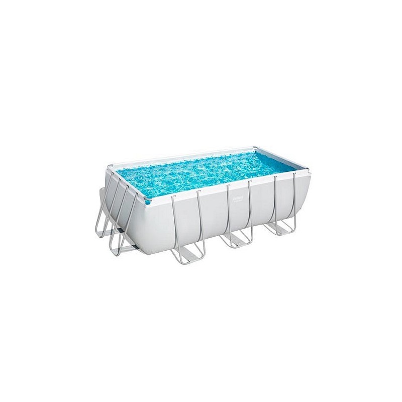 Compra Piscina desmontable rectangular power steel 8.124 l depuradora arena 3.028 l/h 412x201x122 cm BESTWAY 56457 al mejor precio