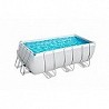 Compra Piscina desmontable rectangular power steel 8.124 l depuradora arena 3.028 l/h 412x201x122 cm BESTWAY 56457 al mejor precio