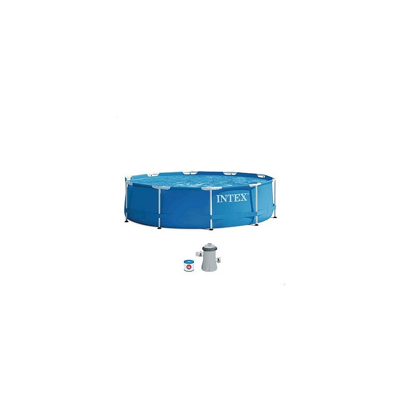 Compra Piscina desmontable redonda 4.485 l depuradora cartucho tipo h ø305x76 cm INTEX 56999 al mejor precio