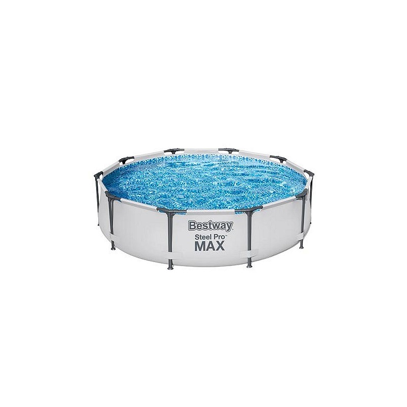 Compra Piscina desmontable redonda steel pro max 4.678 l depuradora cartucho tipo i diámetro 305 x 76 cm BESTWAY 56408 al mejor precio