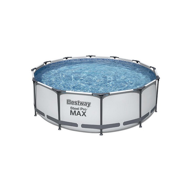 Compra Piscina desmontable redonda steel pro max 9.150 l depuradora cartucho tipo i diámetro 366 x 100 cm BESTWAY 56418 al mejor precio