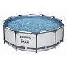 Compra Piscina desmontable redonda steel pro max 9.150 l depuradora cartucho tipo i diámetro 366 x 100 cm BESTWAY 56418 al mejor precio