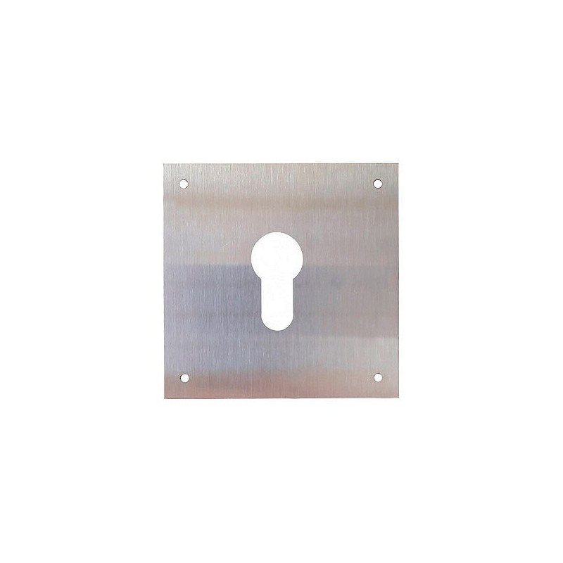 Compra PLACA CERRADURA 80X80MM BOCALLAVE PERA M-51/8080P, INOX SATINADO CLOVAN 51262 al mejor precio