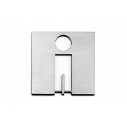 Placa icono inox 100 mm...