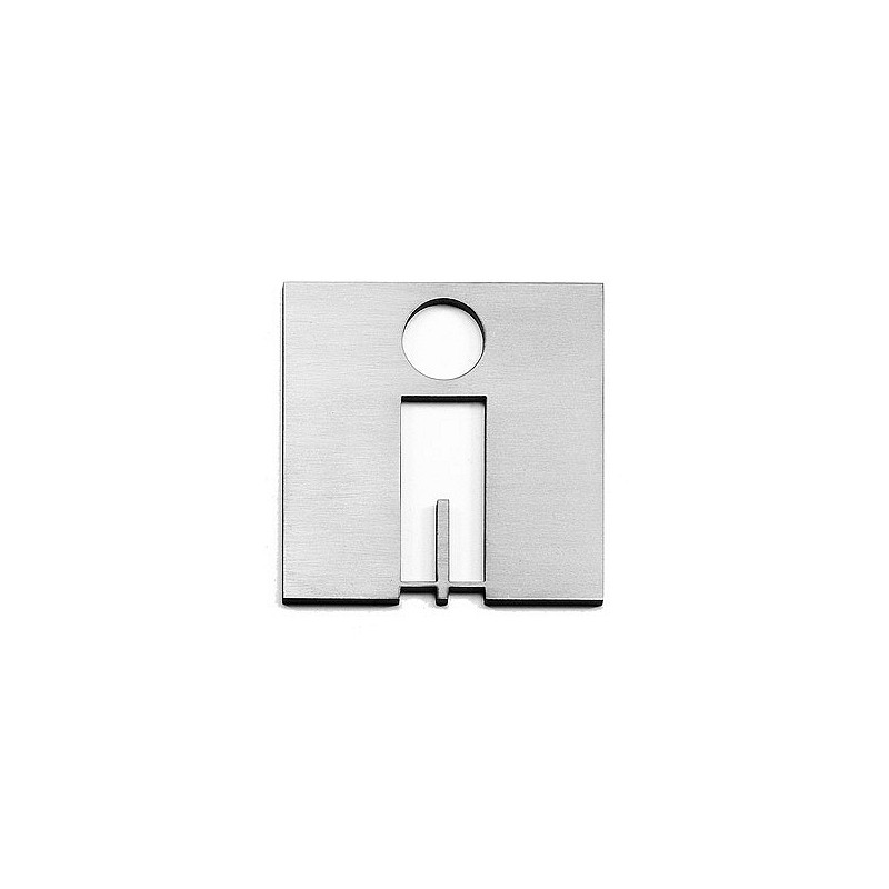 Compra Placa icono inox 100 mm servicio hombre ESTAMP 1107031 al mejor precio