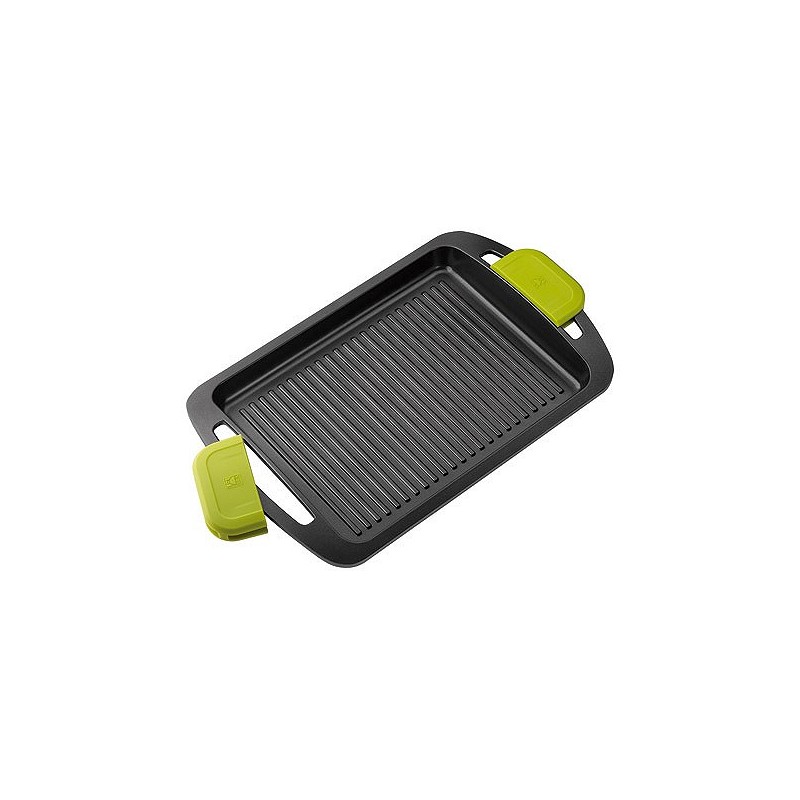 Compra Plancha grill con rayas aluminio fundido foodie 40 cm induccion BRA A491540 al mejor precio