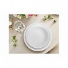 Compra Plato porcelana grabado blanco hondo-23 cm 4470002 al mejor precio