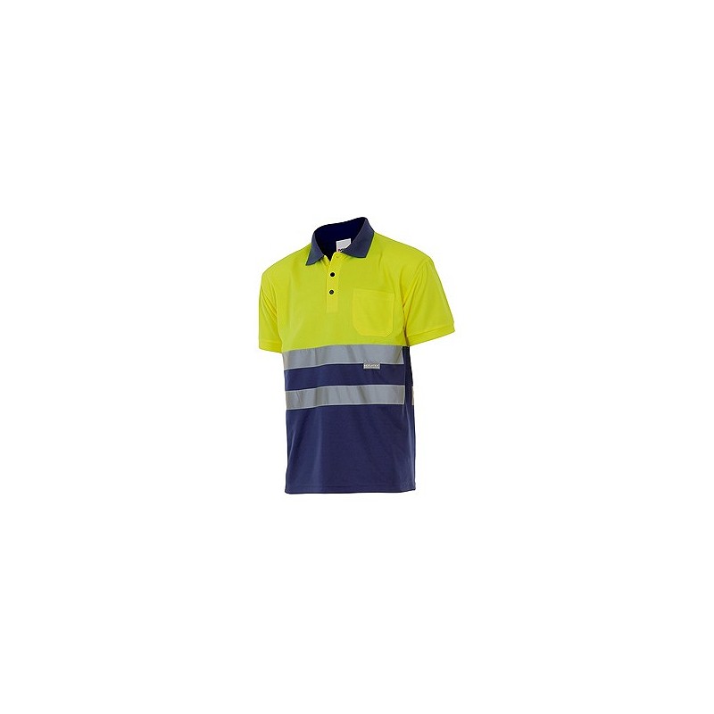 Compra Polo alta visibilidad marino / amarillo fluor talla l VELILLA 173_01/20_L al mejor precio