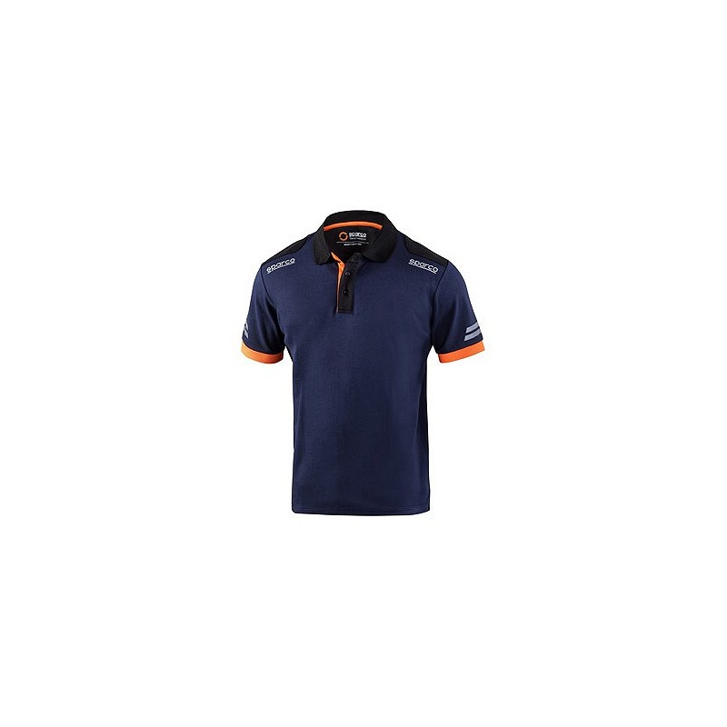 Compra Polo tecnico 180 gr azul / naranja fluor talla xxl SPARCO 02415BMAFXXL al mejor precio