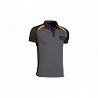 Compra Polo top range coolway gris / naranja talla m JUBA 964/M al mejor precio