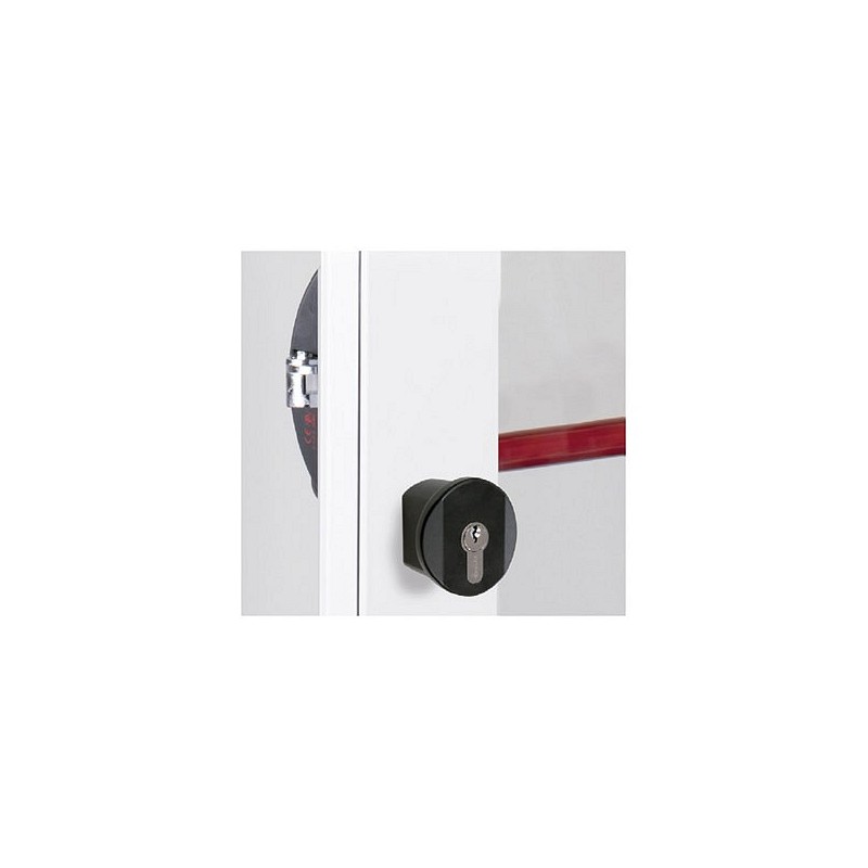 Compra Pomo puerta antipanico 7078 ejes 43mm exterior fijo, con llave, negro CISA 1.07078.35.0 al mejor precio