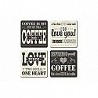 Compra Posa vasos love coffee set 4 uds 12 x 12 cm 5129774 al mejor precio