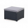 Compra Pouf ratan resina diva grafito 56x56x39 cm SHAF 55444 al mejor precio