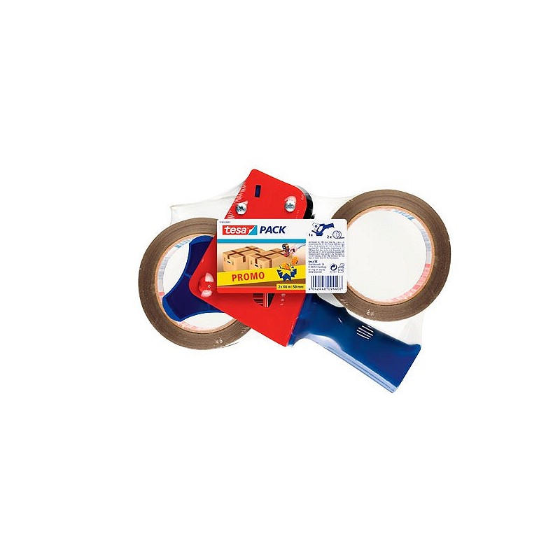 Compra Cinta embalar polipropileno pack 2 rollos más precin 66 m x 50 mm marron TESA TAPE 57455-00001-01 al mejor precio