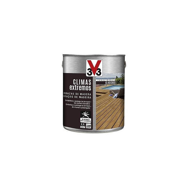 Compra Protector terrazas de madera climas extremos tonalidad clasica 2,5 l teca V33 48699 al mejor precio