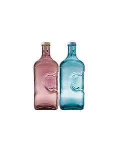 Compra Botella vidrio 2 l colores surtidos rosa y azul VID131 al mejor precio