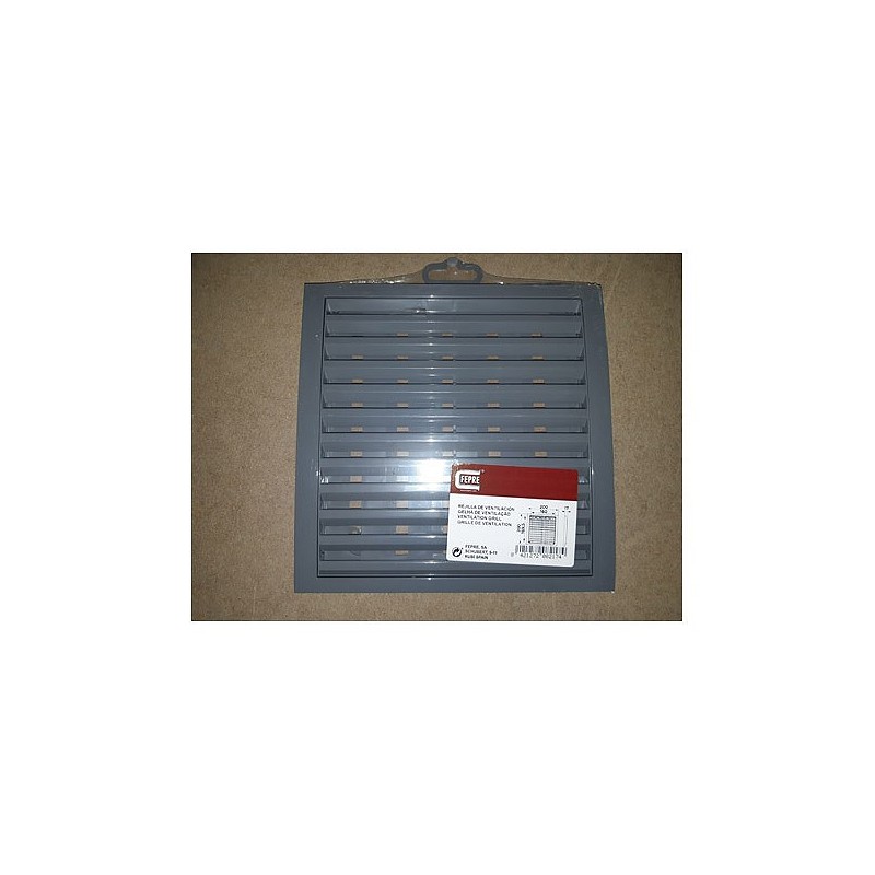 Compra Rejilla con marco 20 x 20 cm regulable - plastico gris FEPRE 82174 al mejor precio