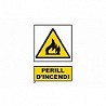 Compra Señal advertencia catalan 297 x 210 mm perill d'incendi SERIGRAFIA MATARO 302PLC210X297PVC al mejor precio