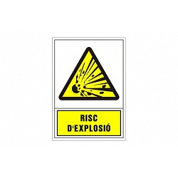 Compra Señal advertencia catalan 490x345 mm-risc d'explosio 201049PSC al mejor precio