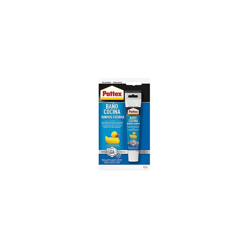 Compra Silicona baño y cocina es facil 50 ml blanco PATTEX 2650473 al mejor precio