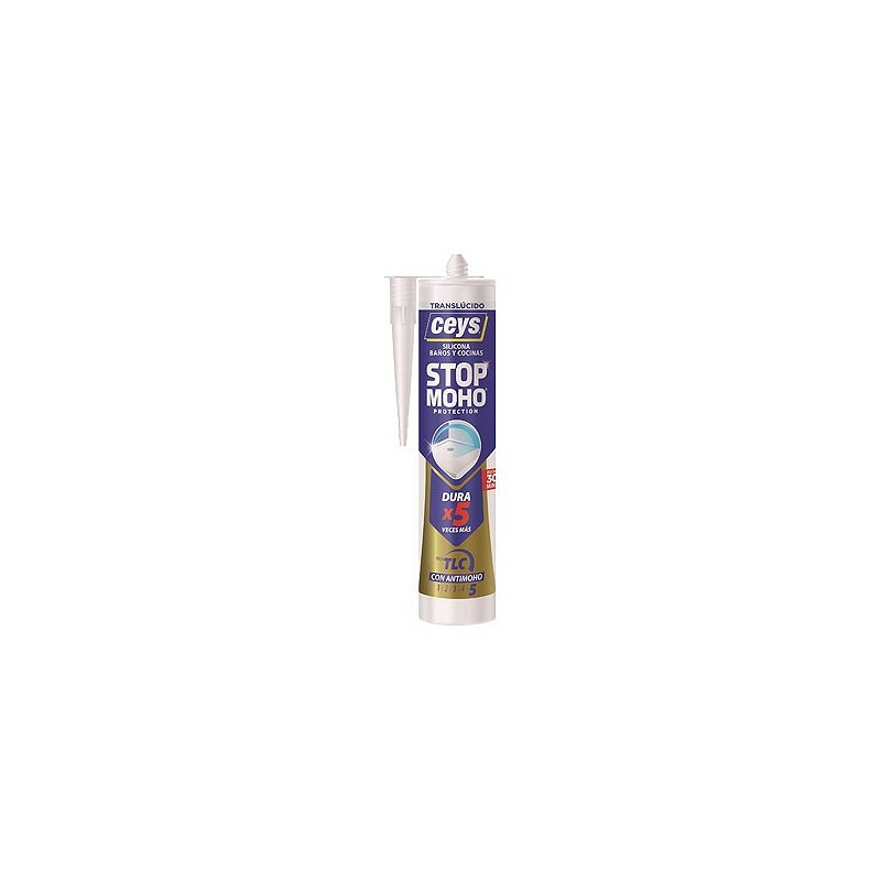 Compra Silicona stop moho 280 ml translucido CEYS 505546 al mejor precio