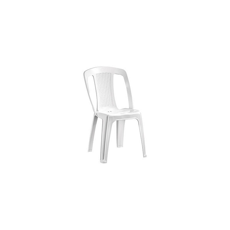 Compra Silla monobloc sin brazos elba blanco QFPLUS 12516 al mejor precio