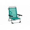 Compra Silla playa con asa multiposicion pata trasera plegable aluminio fibreline azul ALCO 606-ALF 0030 al mejor precio