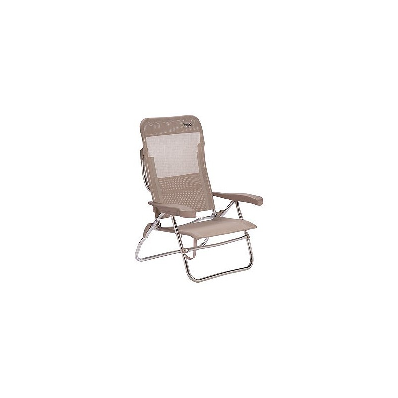 Compra Silla playa reclinable 7 posiciones beige CRESPO AL/223-M34 al mejor precio