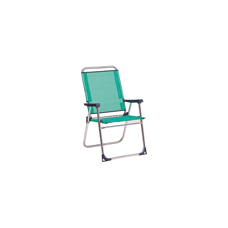 Compra Sillon playa fijo seguridad respaldo alto aluminio fibreline azul ALCO 637ALF-0030 al mejor precio