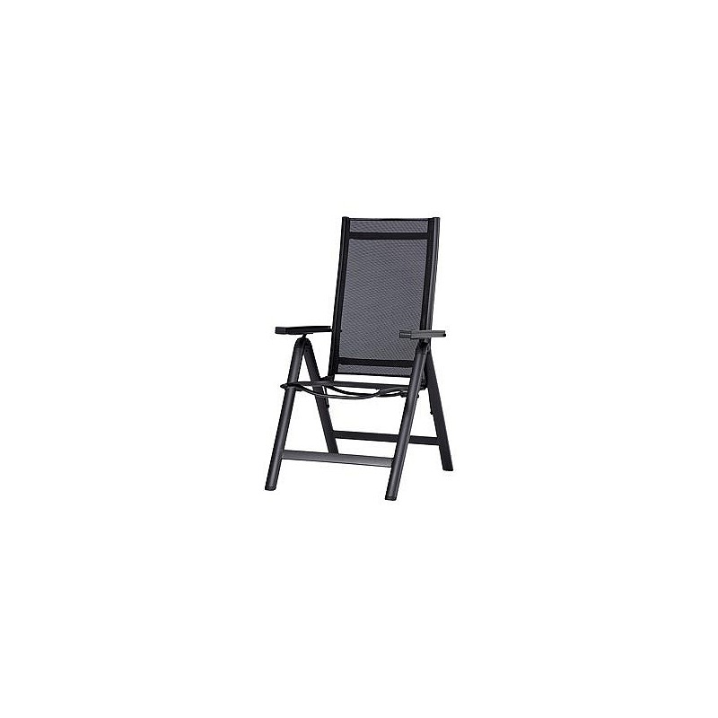 Compra Sillon posiciones aluminio textilene negro QFPLUS 629015 al mejor precio