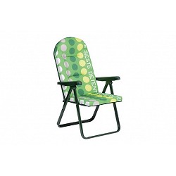 Compra Sillon tumbona acero posiciones verde topos ALCO 777VOR-0036 al mejor precio