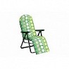 Compra Sillon tumbona acero relax 5 posiciones verde topos ALCO 787VOR-0036 al mejor precio