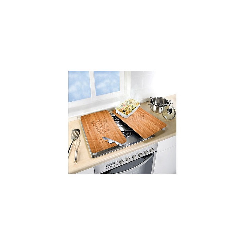 Compra Tabla vidrio cocina 2 uds bambu 30 x 52 cm WENKO 2521497 al mejor precio