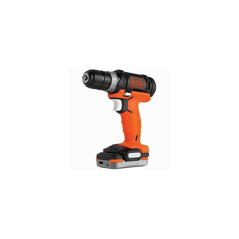 Compra Taladro atornillador 12 v 26 nm diámetro 10 mm BLACK & DECKER BDCDD12S1-QW al mejor precio