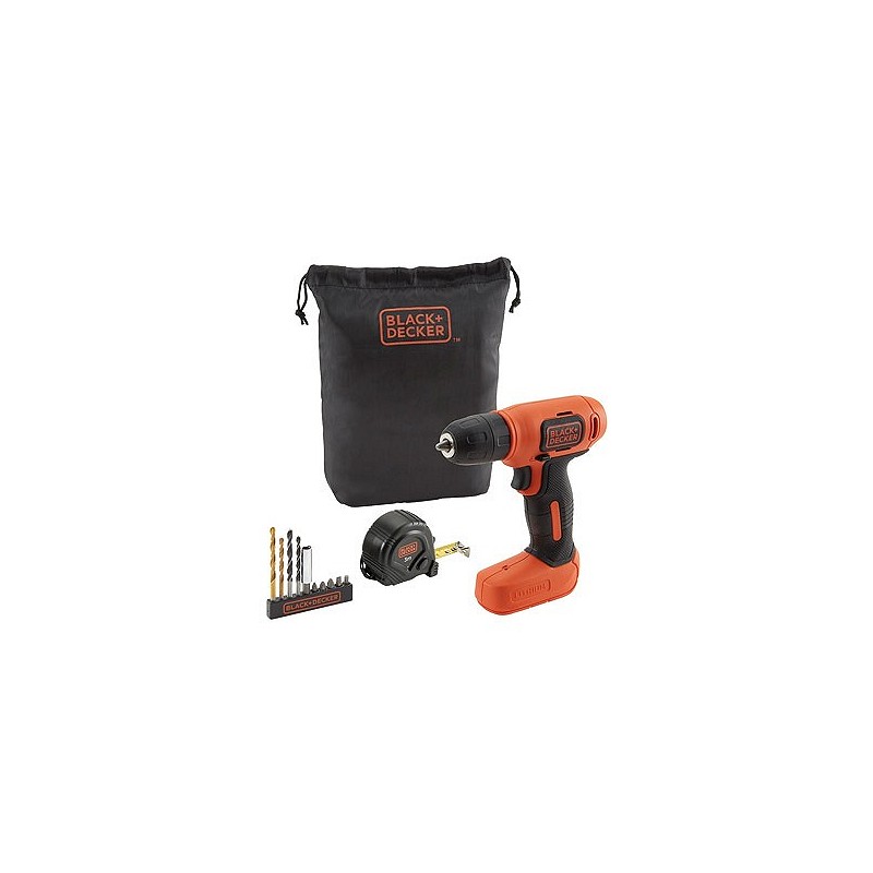 Compra Taladro bateria 7,2 v 1.5 ah +11 accesorios BLACK & DECKER BDCD8GPA al mejor precio