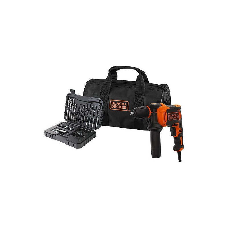 Compra Taladro con cable percutor 710 w más accesorios y bolsa BLACK & DECKER BEH710SA32 al mejor precio