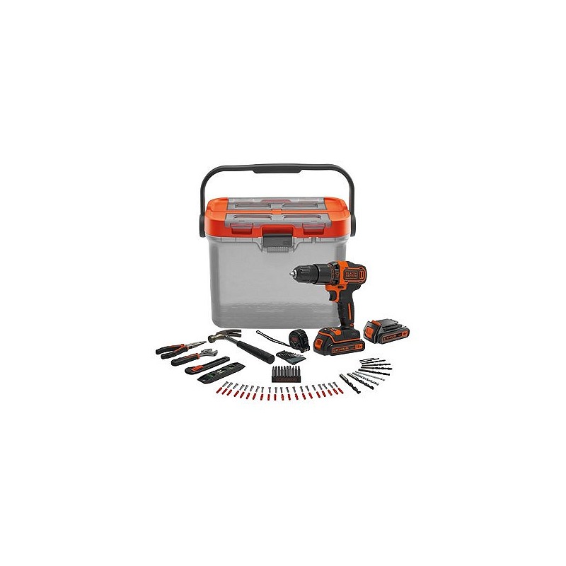 Compra Taladro perc. Bat.li. 10mm/ 18v/2bat 1,5ah brico kit bcksb04 BLACK+DECKER BCKSB04-QW al mejor precio