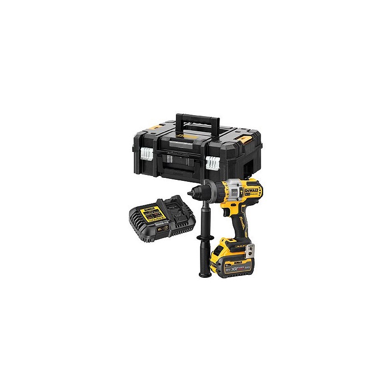 Compra Taladro percutor bateria 18 v, li-ion 6 ah, sin escobillas xr DEWALT DCD999T1-QW al mejor precio