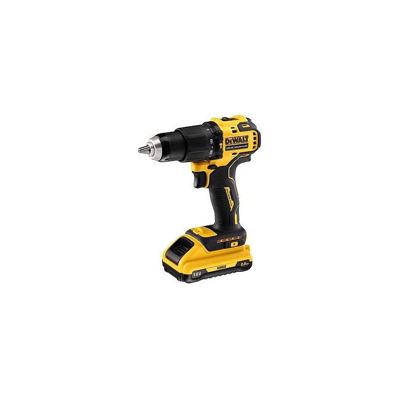 Compra Taladro percutor bateria 18 v, li-ion 2 ah, sin escobillas xr DEWALT DCD709D2T-QW al mejor precio