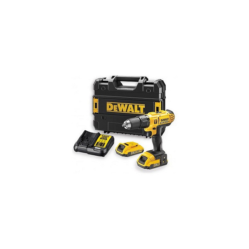 Compra Taladro percutor xr 18 v 13 mm bateria li-ion 2ahy 2 baterias y maletin DEWALT DCD776D2T-QW al mejor precio